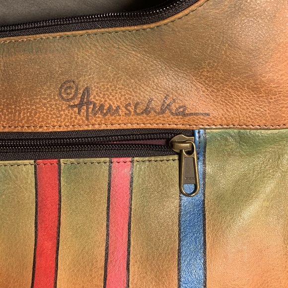 Anuschka Leather Shoulder Bag - Picture 3 of 7
